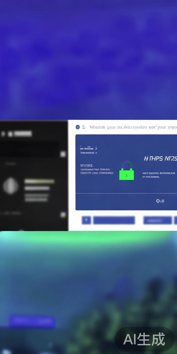 注意网址安全：浏览器地址栏出现“HTTPS”字样，